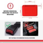 Wididi 2-Pack Car Seat Belt Buckle Holder Buckle Up – Car Seatbelt Guard – Seat Belt Holder – Durable Silicone Material – Car Accessories – Suitable for Kids