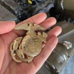 3D USMC Gold EGA Car Emblem