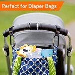 Baby Uma Stroller Hooks for Hanging Bags and Shopping – Stroller Straps – Universal Stroller Clips for Bags – Durable Black Stroller Hooks – 2 Pack Black Stroller Hooks