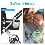 No Touching Newborn Baby Car Set Sign or Stroller Tag, Do Not Touch Baby Sign for Baby Girl Boy, Baby Preemie Gender Neutral No Touch Safety Sign with Hanging Straps and Clip (2 Pack Set)