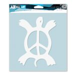 Turtle Peace Sign Cute – Vinyl Decal – Car Truck Laptop – Select Size