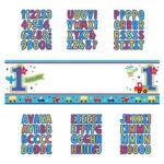 “All Aboard Boy” Personalized Giant Sign Banner, Birthday