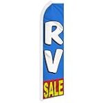 RV Sale Swooper Feather Flag – Great for Car Lots, RV Stores, and Dealerships