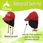 DISNEY Beach Hat for Boys, Cars Toys Pixar Swim Hat for Kids, Toddler Hat, Kids Sun Hat Lightning McQueen