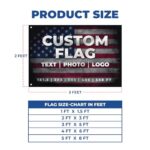 Custom Flag by DreamController 1’x1.5′ to 5’x8′ with Business Logo, Image or Text | Personalized Outdoor Flags Banner with Grommets for Advertising, Events | Made in USA | Fast delivery | HD Print