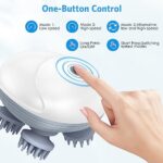 Olipiter Newest Handheld Cat Massager Dog Massager, Electric Pet Massager for Dogs and Cats, with 4 Massage Heads, Cat Head and Back Scratcher for Relieving Tight Stiffness Muscles, Promote Bonding