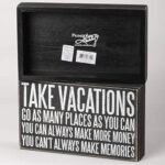 Primitives by Kathy – 27340 Classic Box Sign, 10 x 6-Inches, Take Vacations