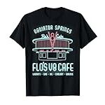 Disney Pixar Cars Flo’s V8 Cafe Neon Sign Vintage Poster T-Shirt