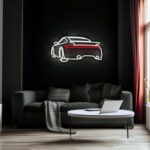 Neon Sign Wall Art Car Neon Bedroom Garage Wall Decor Car Art Wall Decor Neon Wall Decor Car Sign Gift Car Led Custom Interior 23.6X11.8in