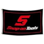 Bofanio Flag Compatible with Snap-on Tools Banner Flag Racing Car Show Sign Fans Décor 3x5ft Banner for Garage Man Cave Dorm Room