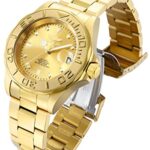 Invicta Men’s 13929 Pro Diver Automatic Gold Dial 18k Gold Ion-Plated Stainless Steel Watch