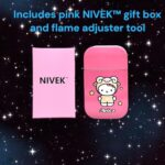 NIVEK Kitty Cat Lighter Y2k 12 Consetellations Horoscope Astrology Zodiac Birth Signs Pretty Pink Flame Kawaii Collectable Japanese Cool Accesories (Aries)