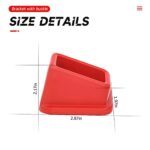 BELOMI Seat Belt Buckle Holder, 2 Pack Silicone Seat Belt Buckle Booster, Raises Seat Belt Buckle for Easy Access, No-Hassle Stand Upright Buckling Belt Buckle Holder, Car Accessories (Red)
