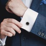 MERIT OCEAN Black Carbon Fiber Cufflinks for Mens Shirt Wedding Business Gift