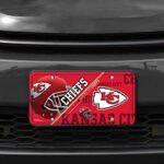 RICO INDUSTRIES NFL Kansas City Chiefs Unisex Kansas City Chiefs License Plate Metalkansas City Chiefs License Plate Metal, Team Color, One Size