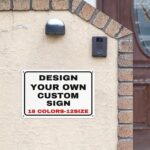 Custom Signs Outdoor Metal Personalized Signs With Your Photo Text Logo Custom Wall Sign Decorative House Signs For Business Workplace Office Home