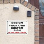 Custom Signs Outdoor Metal Personalized Signs With Your Photo Text Logo Custom Wall Sign Decorative House Signs For Business Workplace Office Home