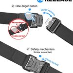 JUKMO 1.5″ Quick Release Tactical Nylon Belt with Heavy Duty Buckle, Medium Size for 36-42″ Waist