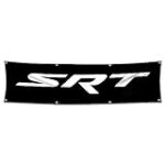 Bofanio Flag Compatible with SRT Flag Banner Hellcat Car Banner Flag Decor Motor Racing 2x8ft Banner for Garage Man Cave Dorm Room