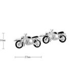 MRCUFF Motorcycle Bike Street Cruiser Pair of Cufflinks in a Presentation Gift Box & Polishing Cloth