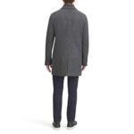 Dockers Men’s Henry Wool Blend Top Coat, Charcoal Herringbone, Large