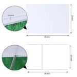 10 PACK 18 x 12 Inches Blank Yard Signs – Waterproof Corrugated Plastic Signs, Blank Yard Signs with Stakes for Gardens, Parks, Warnings, Fairs, Commercials, Garage Sale Signs, Advertising