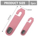 2PCS Car Headrest Hooks,Microfiber Leather Car Seat Hooks for Handbags,Wallets,Umbrellas,Keys,Universal Car Back Seat Organizer Car Accessories Interior for Car,Truck,SUV (Pink)