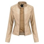 cllios Women’s Faux Leather Jacket Plus Size Moto Biker Jacket Bomber Race Car Jacket Zip Up Coat Motorcycle Outerwear