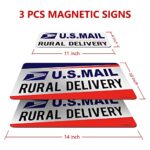 Mail Delivery Driver Magnetic Signs 3 Pack (2×14″×10″ & 1×11″×4″) Rural Delivery Carrier Magnets, Reflective Waterproof, Perfect at 80MPH