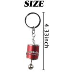 GXXMEI 5PCS Car Shifter Keyring Metal Gear Box Shifter Keychain 6-Speed Manual Transmission Gear Shift Key Ring Key Chain (5 Colors)