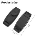 Bittwee 4 Pcs Car Seat Belt Clips, Automotive Seatbelt Adjuster, Shoulder and Neck Belt Locator Retainer, Universal Auto Seat Safety Buckles, Non-Slip Locking Clip for Comfortable Trip (Black)