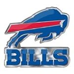 FANMATS 60591 Buffalo Bills Heavy Duty Aluminum Embossed Color Emblem, Auto Emblem Decal – Alternate