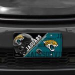 RICO INDUSTRIES NFL Jacksonville Jaguars Unisex Jacksonville Jaguars License Plate Metaljacksonville Jaguars License Plate Metal, Team Color, One Size