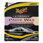 Meguiar’s Ultimate Paste Wax – Premium Car Wax for a Deep, Reflective Shine Gloss with Long-Lasting Protection – Easy to Apply and Remove, Microfiber Towel and Applicator Included, 8 Oz Paste