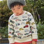 Little Boys Car Sweatshirts Toddler Boy Long Sleeve Cartoon Sport Pullover 1 2 T