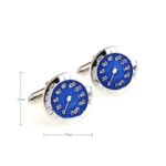 MRCUFF Speedometer Race Car Auto Racing Pair Cufflinks in a Presentation Gift Box & Polishing Cloth