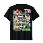Kids Play Cars on Dad’s Back Funny Father’s Day Race Track T-Shirt