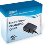 HQRP AC Adapter/Power Cord Compatible with Philips Norelco 7115X, 7120X, 7140XL, 7240XL, 7260XL, 7310XL Shaver Plus Cleaning Brush