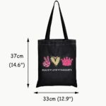 JXGZSO Pageant Queen Gift Beauty Pageant Gift Pageant Crown Cosmetic Makeup Organizer Peace Love Pageant Travel Toiletry Pouch (Peace Love Pegeants shopping black)