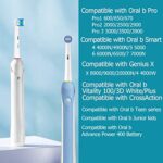 KHBD 16 Pack Replacement Heads for Oral B Braun- includes 4 Sensitive Brush, 4 Precision Brush, 4 Deep Cleaning, 4 Floss Cleaning Toothbrush Heads