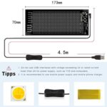 Flexible Smart LED Car Sign Display Bluetooth APP Control Scrolling Bright Advertising LED Signs DIY Programmable Scrolling LED Sign for Store Bar Hotel Wedding Festival