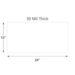 2 Pack Blank Car Magnets, 24″ x 12″ Car Door Magnets Signs, Rounded Corners Magnetic Vehicle Sign for Car to Advertise Business and Cover Company Logo, Prevent Car Scratches & Dents