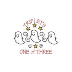 CafePress Triplets Car Magnet 20 X 12 Car Magnet, 20″x 12″ Magnetic Door Display