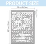 6PCS Letter Stickers,Custom Name Stickers,Waterproof Stickers,Self Adhesive Vinyl Letter Stickers Aesthetic,for Water Bottles, Door, Car,Scrapbooking,Poster,Cup,Mailbox,Sign(Black?White?Pink*2)