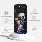 2 Pack Cool Black Phone Case for iPhone 16 Pro Max 6.9″,Astronaut Aesthetics Print Fashion Cases Creative Car Street Design Cover for Men Boys Teens,Lens Soft Protection Funda for iPhone 16 Pro Max