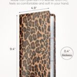 Yarnic Leopard Car Registration and Insurance Holder, Car Document Holder with Magnetic Closure, Car Organizer Vehicle Glove Box Compartment Organizer, Car wallet Case for Teens Men Women