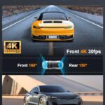 ARIFAYZ Dash Cam Front and Rear 4K+1080P, Free 64GB Card, Built-in WiFi, Dash Camera for Cars, Car Camera, Dual Dashcams for Cars with Night Vision, 24 Hours Parking Monitor, Loop Recording