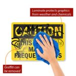 SmartSign “Caution – This Vehicle Makes Frequent Stops” Sign | 10″ x 14″ 3M Reflective Aluminum