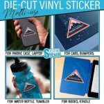 (3Pcs) The Out of Breath Hiking Society Sticker Funny Hiking Hike Lover Adventure Sign Mountain 2″ Die-Cut Vinyl Stickers for Cars Bumper Hard Hat Water Bottle Laptop Decor Stuff Gifts 2 Inches