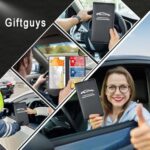 Car Registration and Insurance Holder, Premium Leather Registration and Insurance Card Holder, Vehicle Card Document Glove Box Organizer with Magnetic Closure for Essential Document, Driver License
